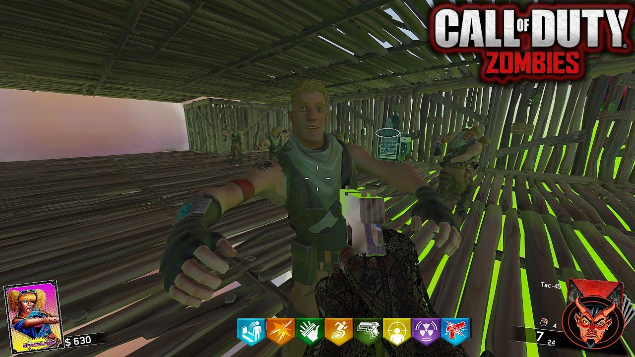 LA TORRE DE FORTNITE CUSTOM ZOMBIES PANZERS INFINITOS Y SIN JUGGERNOG | BLACK OPS 3 ZOMBIES