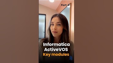 ⚡ Informatica ActiveVOS Key Modules | Part 2 | Quick & Easy Guide #shorts