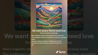 We want peace World need love | Echoes of Hope - A Message for Humanity