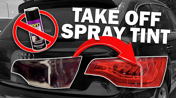 How to Remove Spray Tint! EASY
