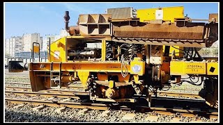 3 BURAJ MAKİNESİ MANEVRA YAPIYOR/ MATISA - PLASSER & THEURER / MANEVRALAR (MANEUVERS) 10 - TCDD