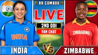 🔴IND W vs Zim W 2nd ODI Live | India Women vs Zimbabwe Women 2026 | Live Match Today, INDIA BATTING
