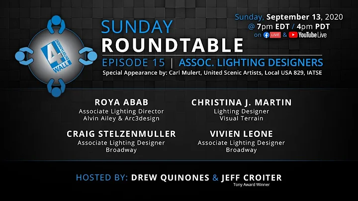 4Wall Sunday Roundtable: Episode 15 | Associate Lighting Designers