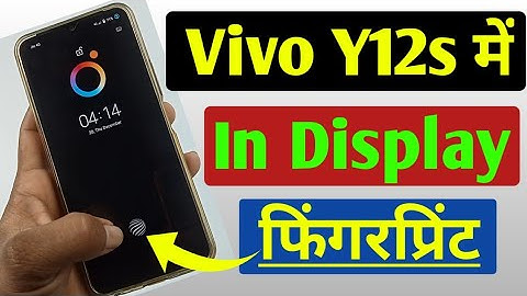 Vivo y12s in display fingerprint Setting /Vivo y12s me display fingerprint lock Kaise lagaen