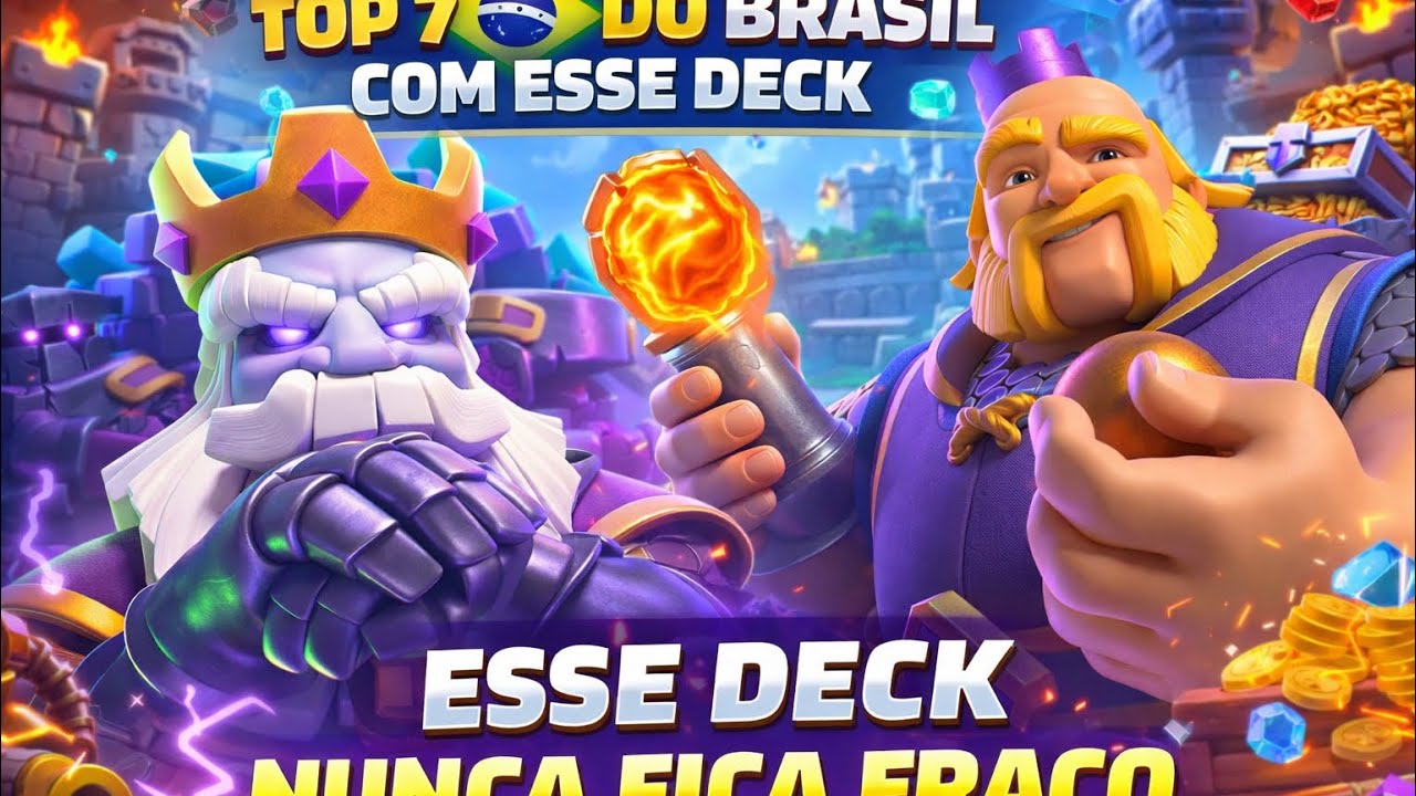 TOP 780 BR + MAIOR CAMPEÃO COM ESSE DECK DE GIGANTE REAL NO CLASH ROYALE🏆