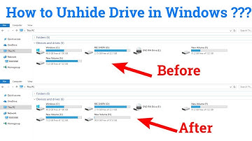 How to Unhide any drive in Windows ?? || GeeksPort
