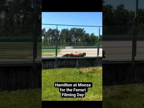 Video Hamilton at Monza for the Ferrari Filming Day