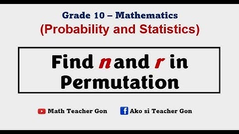 Finding the Unknown n and r  in Permutation - Probability and Statistics