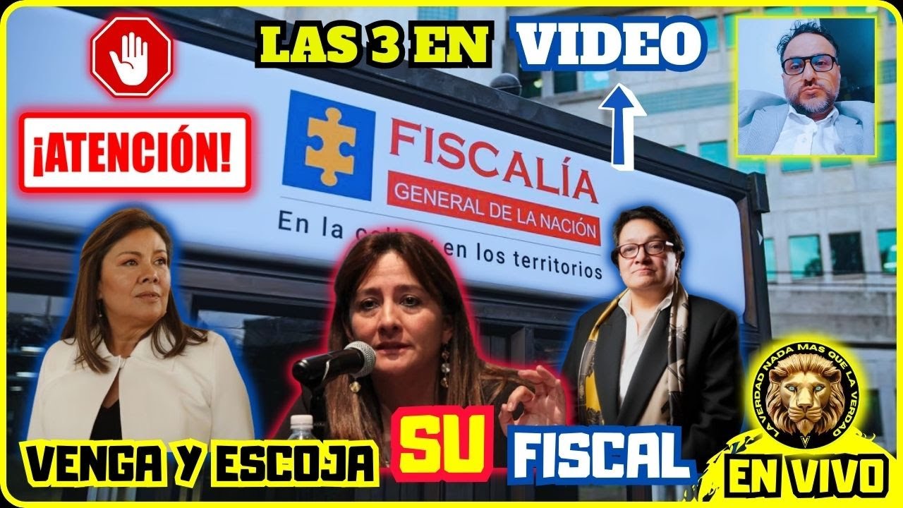 EN VIVO VENGA Y ESCOJA SU NUEVA FISCAL GENERAL | LAS 3 EN VIDEO | - YouTube