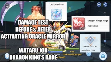WATARU JOB - DAMAGE TEST BEFORE AND AFTER ACTIVATING ORACLE MIRROR - RAGNAROK M ETERNAL LOVE