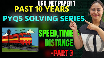 “UGC NET Paper 1 | ,Time & Distance PYQs (2014–2024) Solved Step-by-Step | Must-Watch for 2025 Exam”