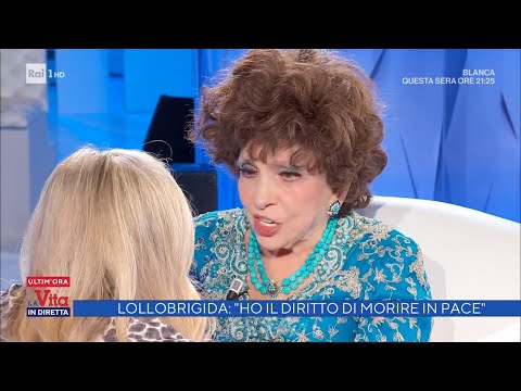 Gina Lollobrigida: "Ho il diritto di morire in pace" - La vita in diretta 22/11/2021