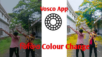 How to video background colour change with vosco app। Rj JoybTech