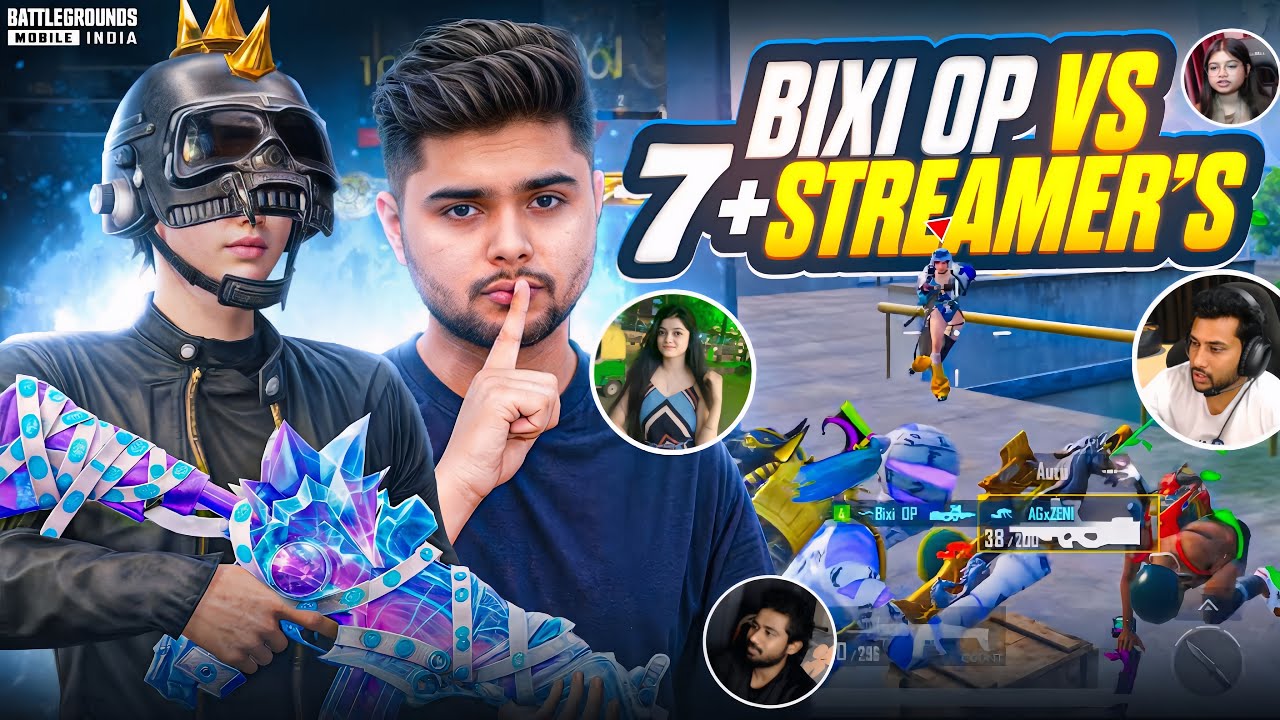 Bixi Op vs 7+Streameres 🔱 | I Played as @TheBixiOP For 24 Hours 🔥 ...