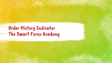 Order History MT4 Indicator || MT4 Indicators || Technical Analysis