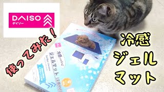 【開封動画】ダイソーの冷感ジェルマット（200円）使ってみた！