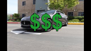 How much did I spend to own a Maserati Ghibli for 3 years?