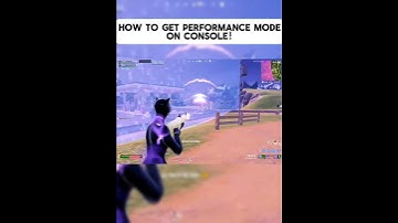 How to get PERFORMANCE MODE ON CONSOLE!