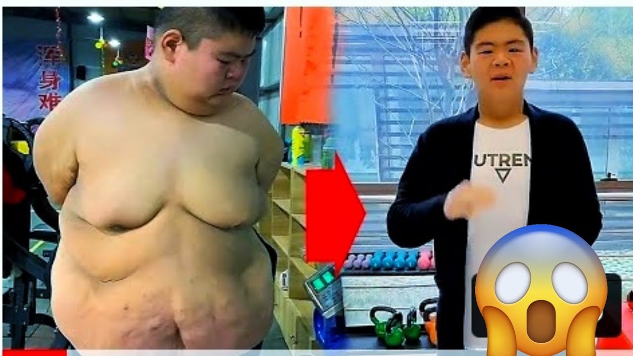 300kg to 83kg Chinese Fat boy transformation | Fat to Fit Transformation Men | Chinese boy