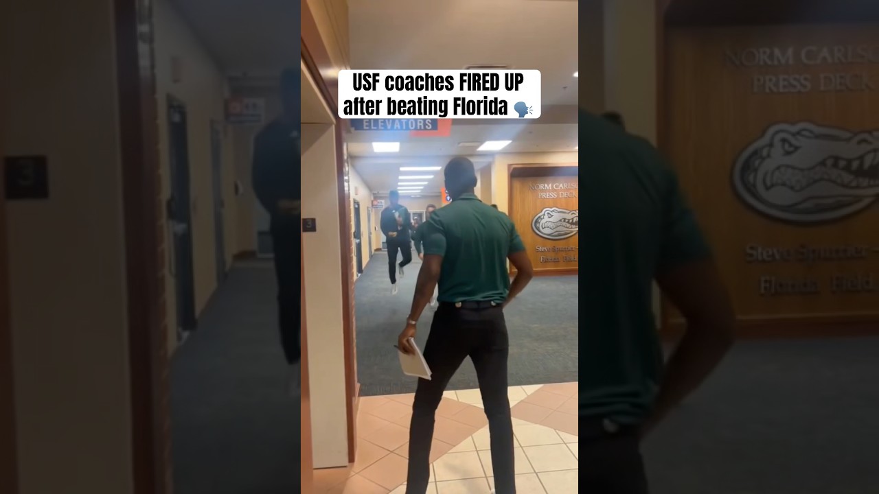 USF coaches went BALLISTIC after the upset 😤 (via GentryHawkGC/X)