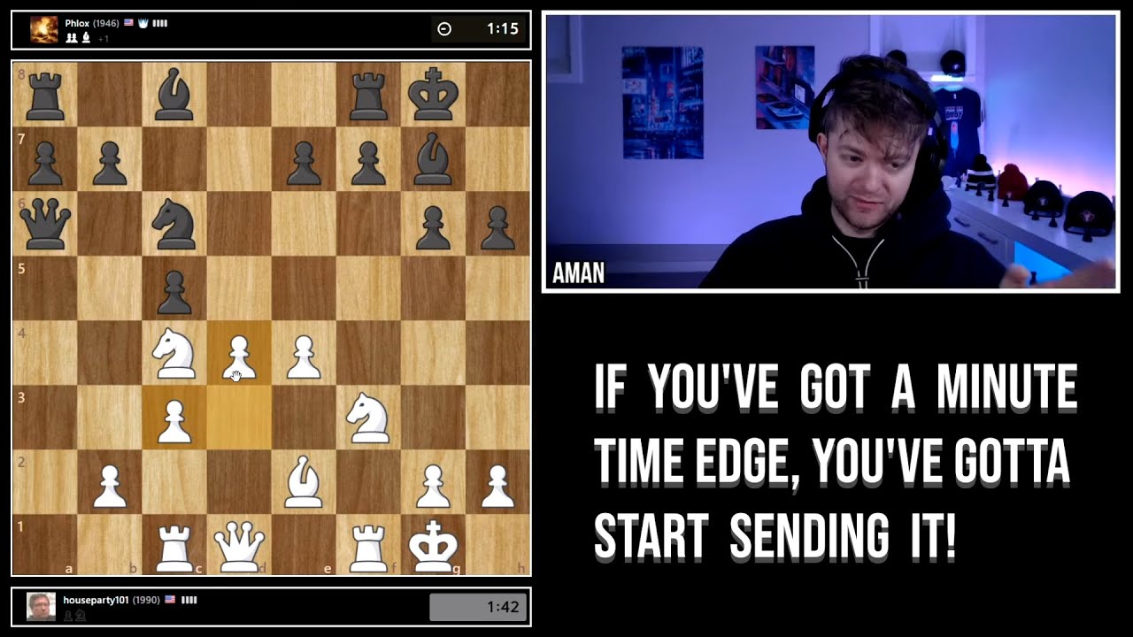 If you're playing bad moves, you better have some speed GM Aman