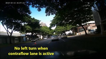 Contraflow 01 No left turn