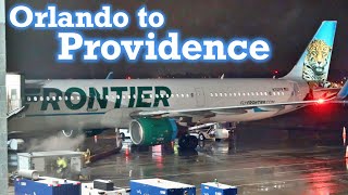 Full Flight: Frontier Airlines A321 Orlando to Providence (MCO-PVD)