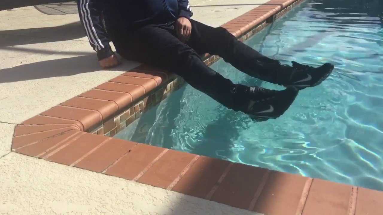 With clothes in the pool, part 1 YouTube