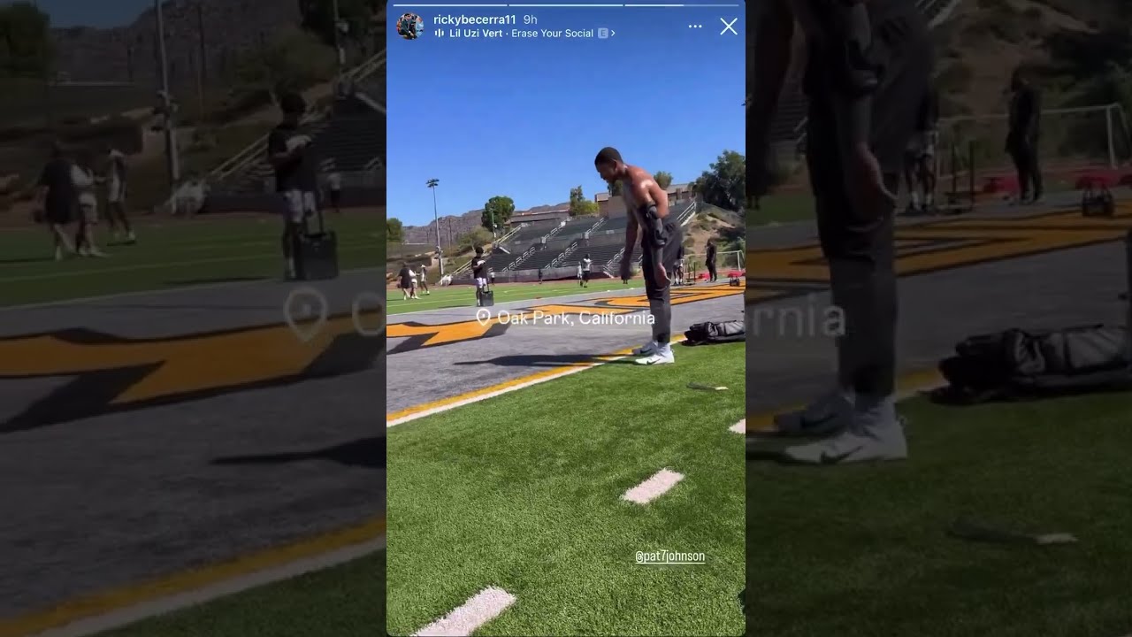 Eagles Edge Rusher Nolan Smith grinding in California with  @leitalamaivao ahead of 