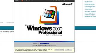 how to install windows 2000 in vmware player