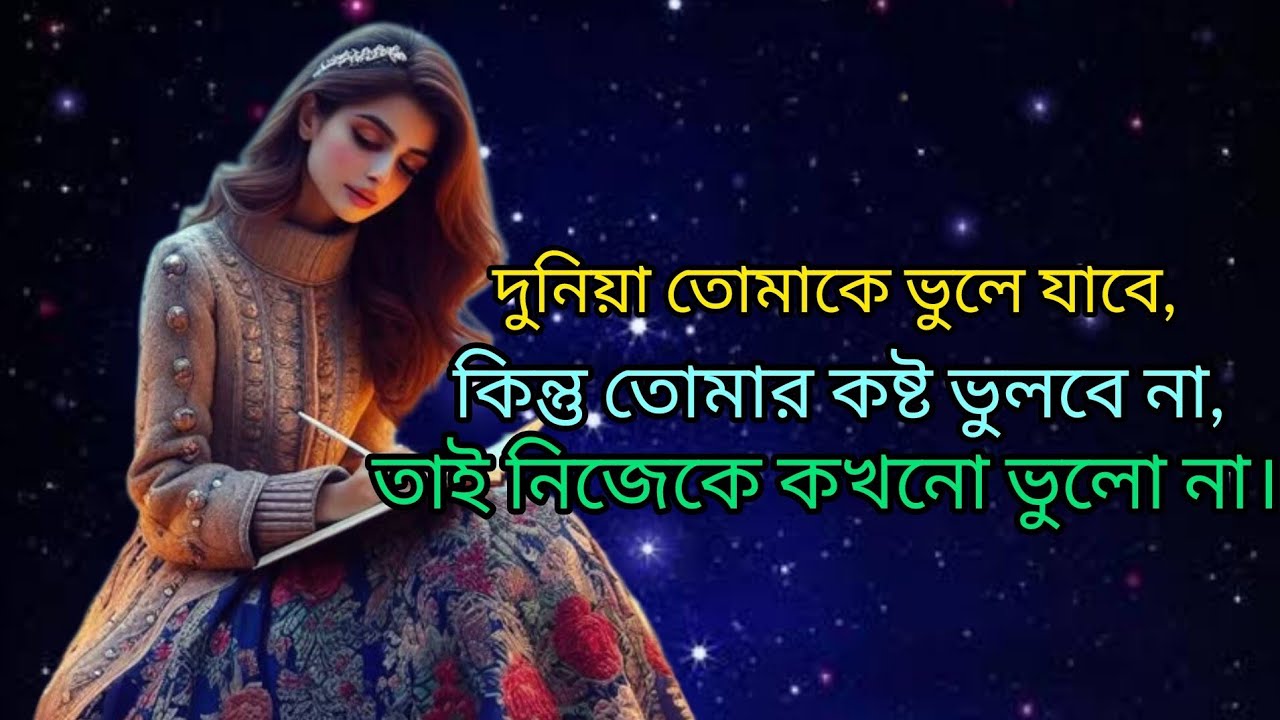 দুনিয়া ভুলে যাবে, কষ্ট ভুলবে না