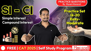 Simple Interest & Compound Interest| Practice Questions | EM | PQ 20| CAT preparation with Maxxcell