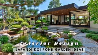 Japandi Koi Pond Garden Ideas | Minimalist Japanese Backyard Design