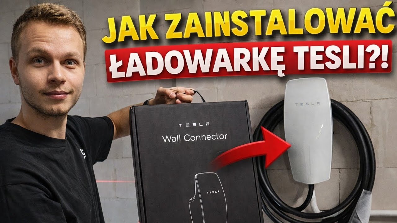 Tesla Wall Connector – jak wygląda montaż w praktyce? Plus błąd dewelopara 😱