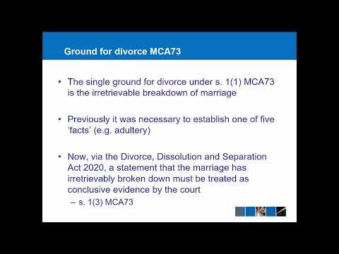 Family Law - Divorce and Dissolution (2022 Update)