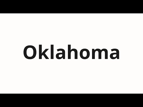 How to pronounce Oklahoma