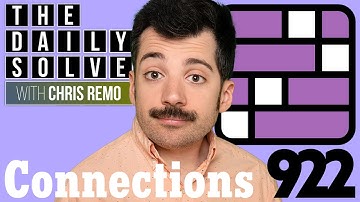 Connections 922 - NYT Word Game - 19 December 2025 #connections