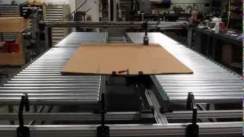 Reajet 32 drop DOD printer with Automation Plus X Y motion on large substrate