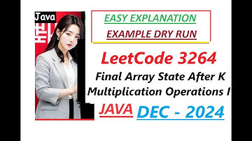 Final Array State After K Multiplication Operations | Leetcode 3264 | Java Code | Developer Coder