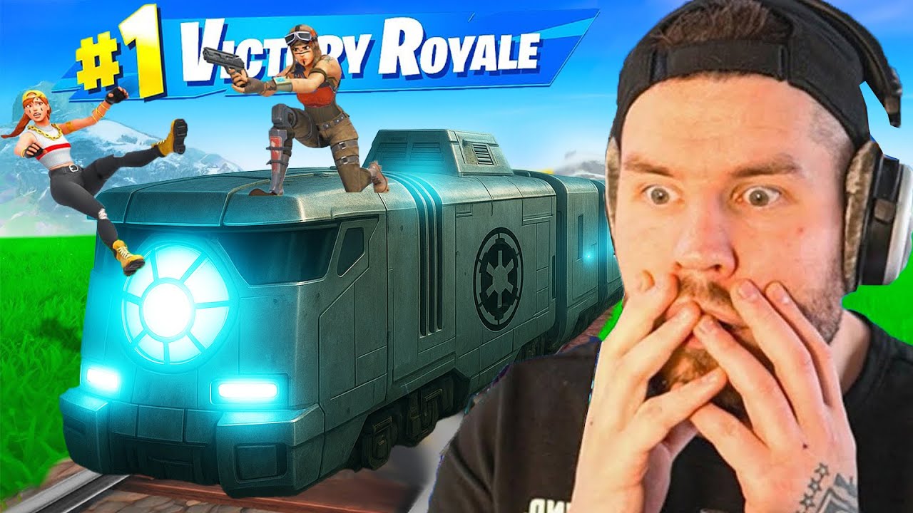 wer ÜBERLEBT länger auf STAR WARS ZUG in Fortnite!