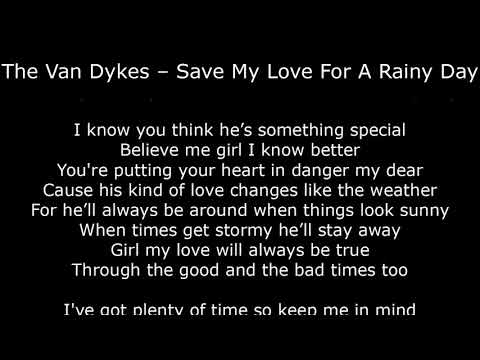 Northern Soul - The Van Dykes – Save My Love For A Rainy Day - With Lyrics