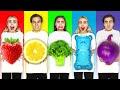 Eating Only ONE Color of Food for 24 Hours! (Rainbow Food Challenge)