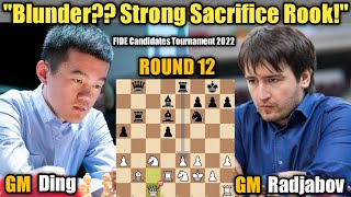 FIDE Candidates Tournament 2022 | Ding Liren VS Teimour Radjabov | Round 12
