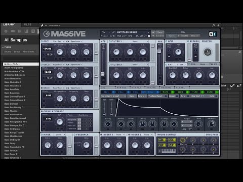 Massive Tutorial - How to create 808 Sub Bass from Scratch - Maschinemasters
