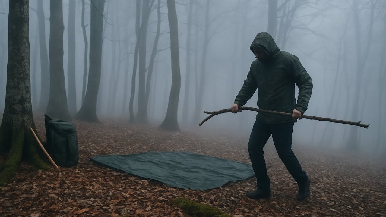 48 Hours Alone in EXTREME Rain – Survival in the Wild - YouTube