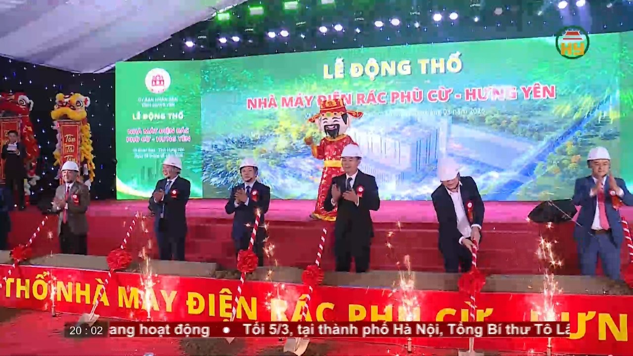 Khởi công dự án Nhà máy Điện rác Phù Cừ | HYTV