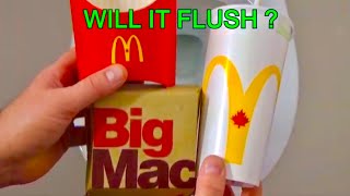 Will It Flush? - Mcdonalds Big Mac Meal - Combo - Packaging