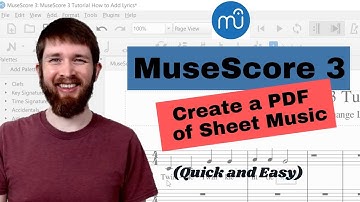 MuseScore 3: How to Create a PDF File from a MuseScore File, Export as a PDF