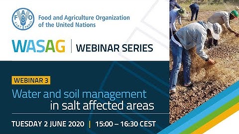 Webinar: Soil and Water Management in salt-affected areas