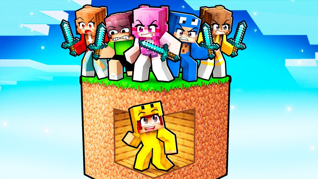 SPEEDRUNNER vs JAGERS Op 1 BLOK In Minecraft!